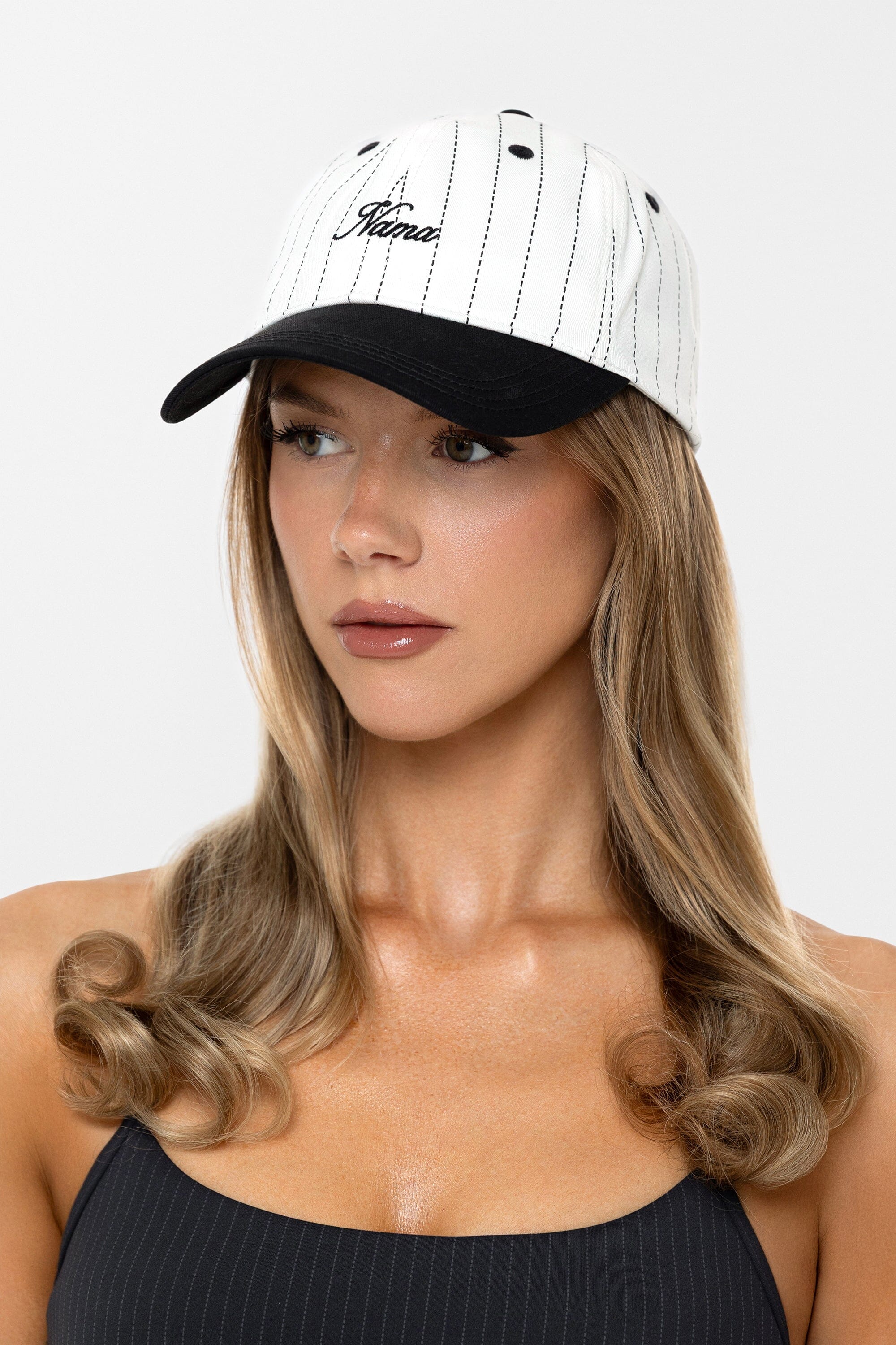 Pinstripe Snapback Hat - Image 4